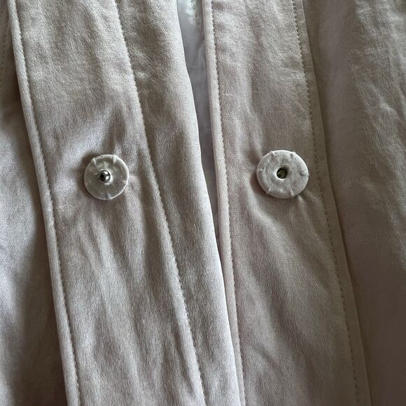 Sigrid Olsen Women Jacket Size 8 Pink Silk Button Snaps Barbie Beach Vacation - Picture 11 of 15